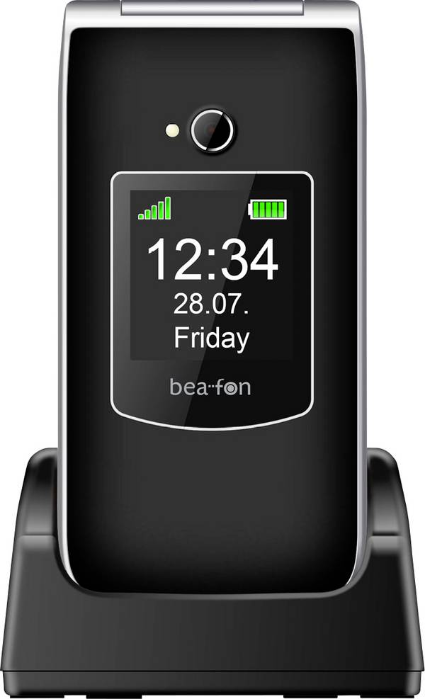 beafon Beafon SL605 LTE Senioren-Klapp-Handy SOS Taste, SOS-Funktion, mit Ladestation Schwarz