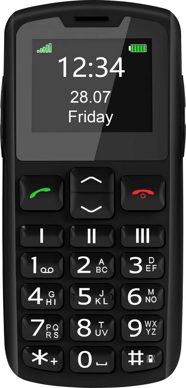 beafon SL230 2G Senioren-Handy SOS Taste, SOS-Funktion Schwarz