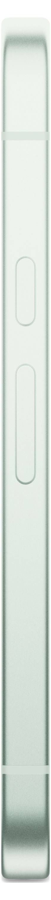 Ein minimalistisches vertikales grünes Balkendesign mit zwei transparenten Schaltflächen, das eine elegante moderne Benutzeroberfläche oder ein modernes Designelement symbolisiert.