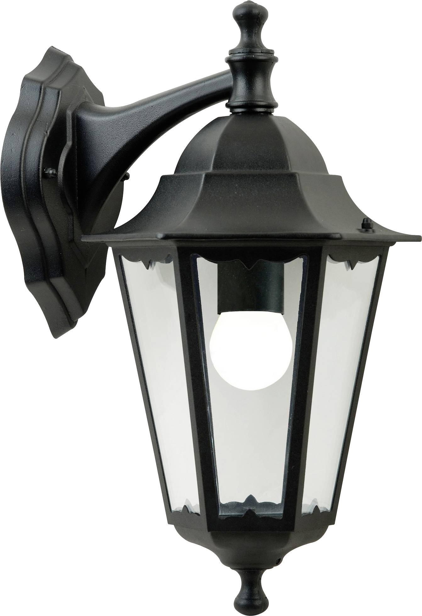 Nordlux Cardiff Down 74381003 Wandleuchte E27 Schwarz