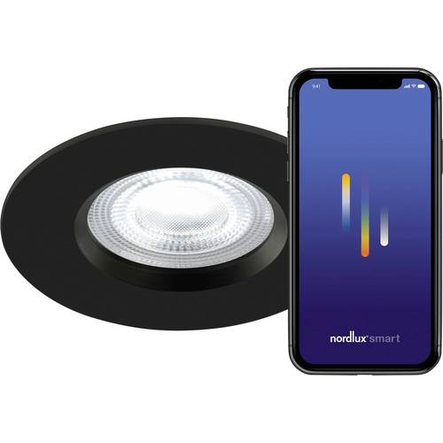 Nordlux 2210500003 Don Smart 3-Kit Einbauring EEK: G (A - G) LED Schwarz