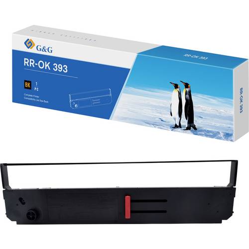 G&G Farbband Breite 12,7 mm, Länge 30 m RR-OK-393-BK-W-30M Passend für Geräte des Herstellers: OKI Schwarz 1 St.