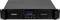 'Schwarzer Omnitronic MTC-2804 Audioverstärker mit Belüftungsgittern, Bedienungsreglern, digitaler Anzeige und Netzschalter, Frontansicht.'