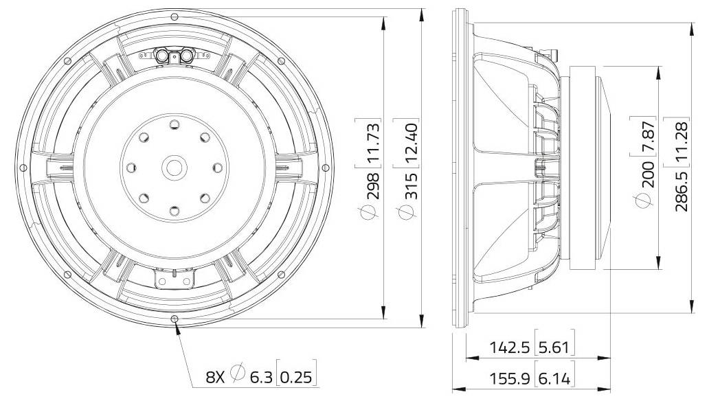 Das Bild zeigt die Rückseite eines Omnitronic-Geräts mit einem Audioeingans mit der Bezeichnung „INPUT" und der Modellnummer „ROD-1043".