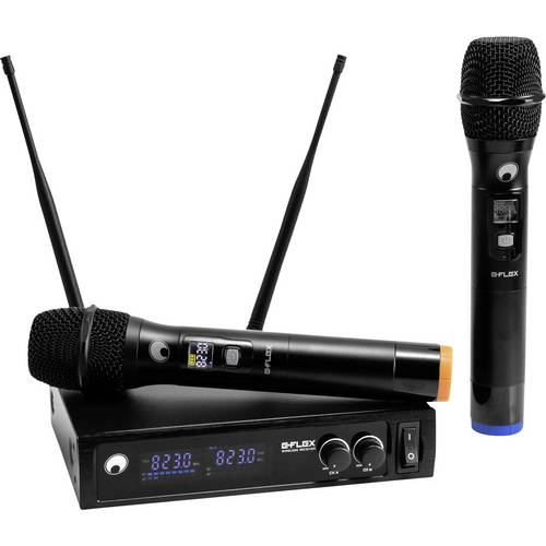 Omnitronic UHF E-FLEX 2 Funkmikrofon-Set Schwarz