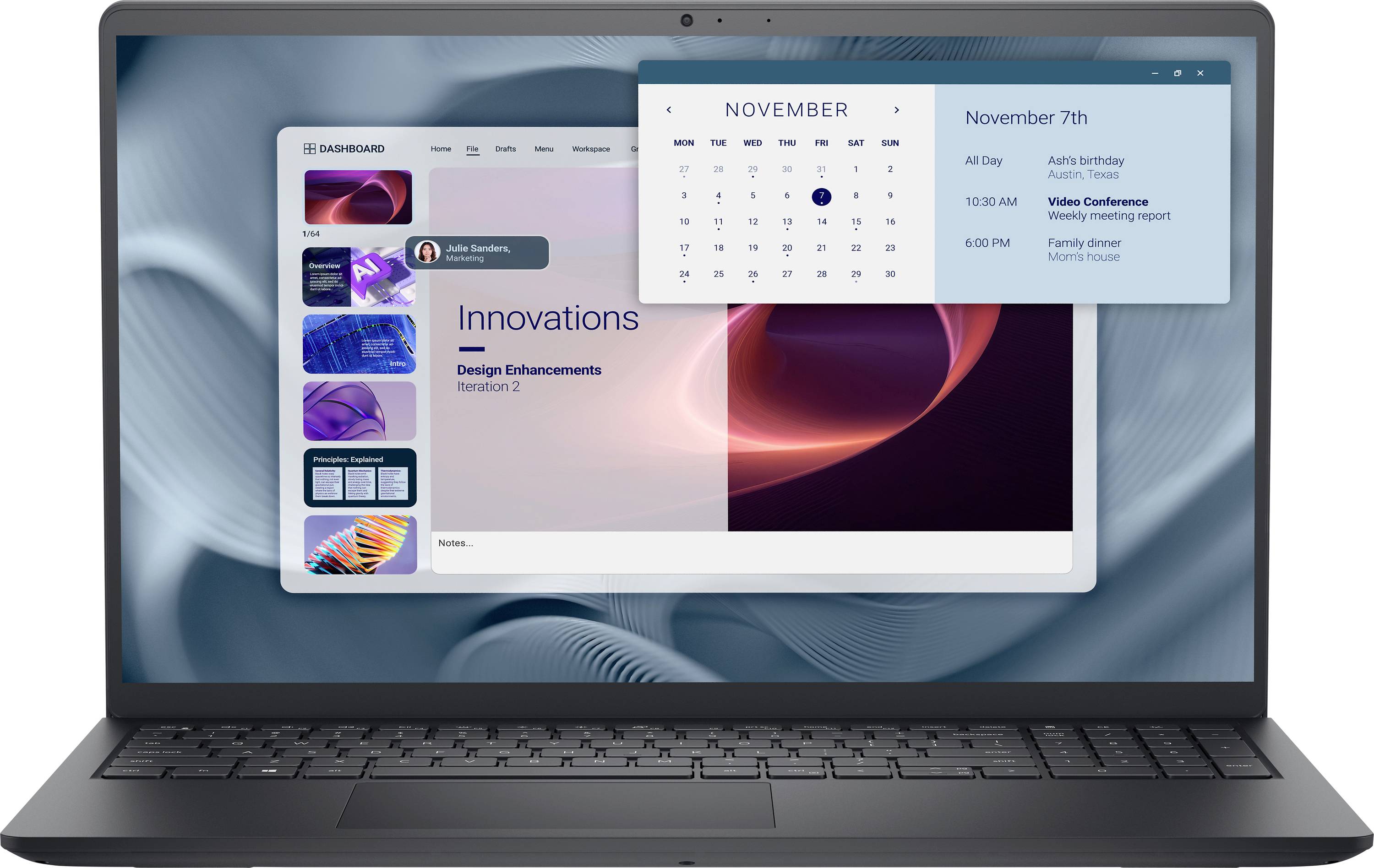 Dell Notebook Pro 15 39.6 cm (15.6 Zoll) Full HD Intel® Core™ i5 i5-1334U 16 GB RAM 512 GB SSD Deutsch, QWERTZ Intel Sch...