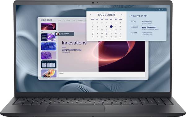 Dell Notebook Pro 15  39.6 cm (15.6 Zoll) Full HD Intel® Core™ i7 i7-1355U 16 GB RAM  1 TB SSD Deutsch, QWERTZ Intel      Schwarz  PVYN6