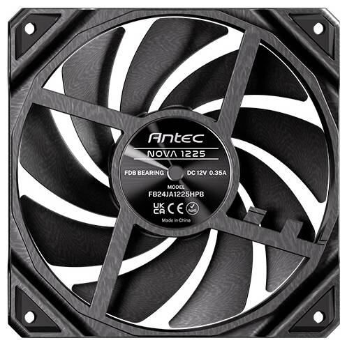 Antec Nova PC-Gehäuse-Lüfter Schwarz (B x H x T) 120 x 25 x 120 mm-1