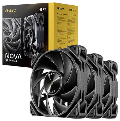 Antec Nova PC-Gehäuse-Lüfter Schwarz (B x H x T) 120 x 25 x 120 mm-19