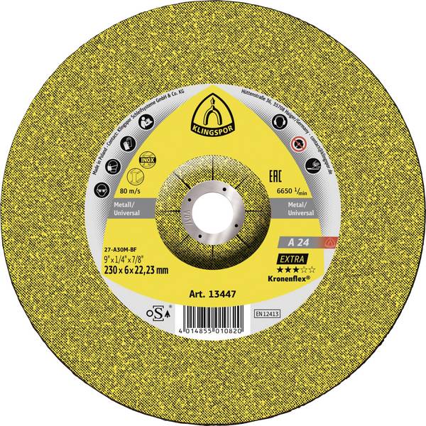 Klingspor A 24 EX 13447 Schruppscheibe gekröpft 230 mm 10 St. Metall