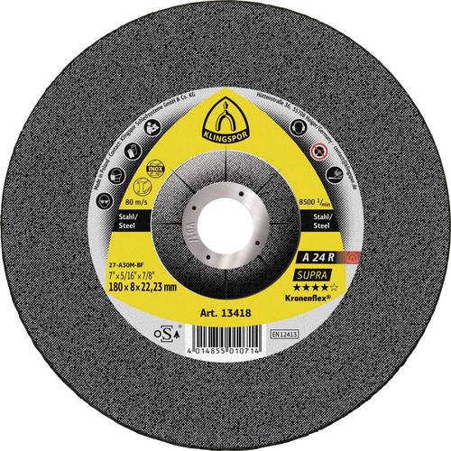 Klingspor A 24 R 13418 Schruppscheibe gekröpft 180 mm 10 St. Stahl, Edelstahl, Guss