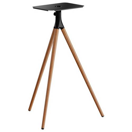 Reflecta Projector Stand Elegant BW schwarz / Walnuss Bodenständer Neigbar, Schwenkbar, Rotierbar