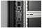 Breites Bild eines Computer-Serverracks mit sechseckigem Lüftungsmuster auf der linken Seite und metallischem Gestell in der Mitte, das Struktur- und Designdetails zeigt.