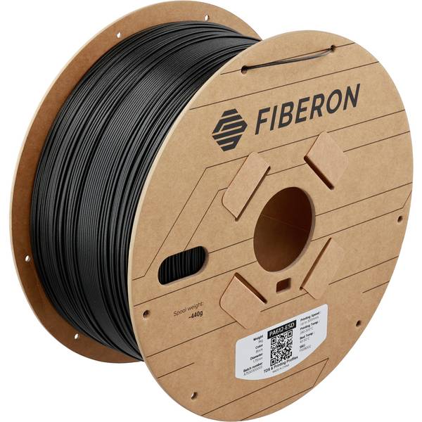 Polymaker FG08002 Fiberon Filament PA612-ESD ESD-sicher, Hochtemperaturbeständig 1.75 mm 3000 g Schwarz  1 St.