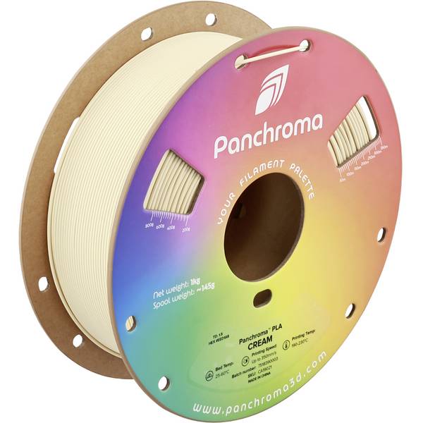 Polymaker CA19021 Panchroma Filament PLA Highspeed Filament 1.75 mm 1000 g Cream, Creme  1 St.