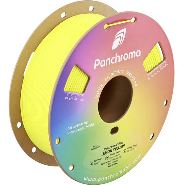 Polymaker CA19019 Panchroma Filament PLA Highspeed Filament 1.75 mm 1000 g Lemon Yellow, Limonengelb, Gelb  1 St.