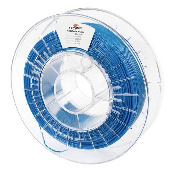 Spectrum Filaments 81682 5904433781909 Filament PEBA flexibel, chemisch beständig 1.75 mm 800 g Sky Blue, Himmelblau, Blau  1 St.