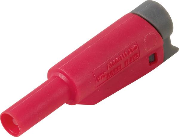 VOLTCRAFT MP-32 rot Laborstecker Flanschstecker  Rot 1 St. Bulk