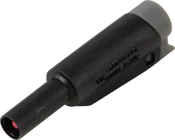 VOLTCRAFT MP-32 schwarz Laborstecker Flanschstecker  Schwarz 1 St. Bulk