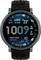 Eine Smartwatch-Anzeige mit dem Datum „DO 19.06.", der Uhrzeit „10:09", dem Wetter „23°C", dem Workout „W-RUN", der Herzfrequenz „92 BPM" und anderen Gesundheitsstatistiken.