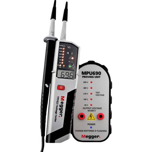 Megger Safety first Bundle TPT420 MPU690 1 Set Spannungsprüfer CAT IV LED, LCD