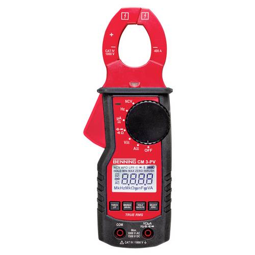 Benning CM 3-PV Stromzange, Multimeter und Netzgerät