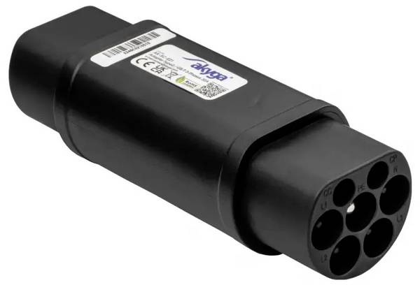Akyga AK-SC-E21 Ladekabel-Adapter [1x Typ 2 (IEC 62196-2) Stecker - 1x GB/T (20234.2-2015) Stecker]  Hitzebeständig