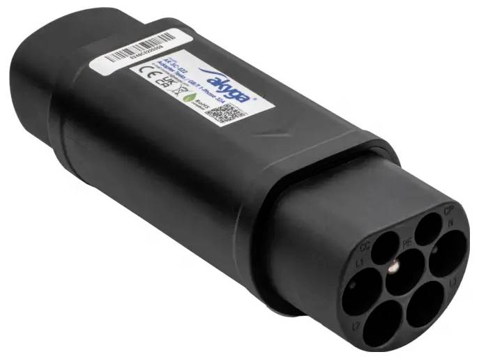 Akyga AK-SC-E22 Ladekabel-Adapter [1x Tesla Buchse - 1x GB/T (20234.2-2015) Stecker]