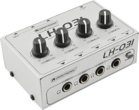 Omnitronic LH-031 Kopfhörerverstärker Silber