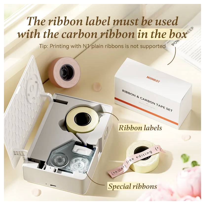 NIIMBOT Satin Label Set (Beige) für N1-1