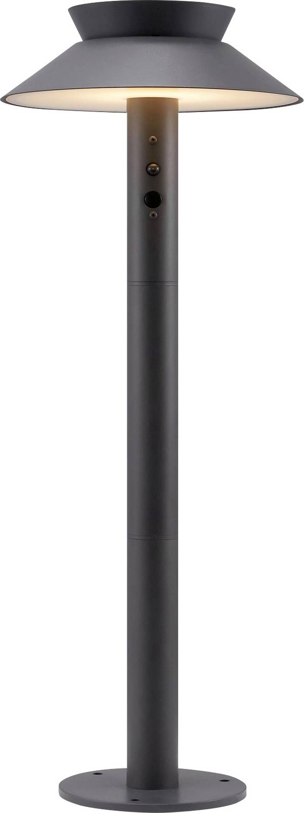 Nordlux Solar Gartenbeleuchtung Justina Metall Anthrazit 5W 400lm - 830 Warmweiß | Bewegungs- und