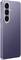 Das Bild zeigt ein violettes Smartphone mit einer Triple-Kamera-Linse und einem kreisförmigen MagSafe-Ring auf der Rückseite.