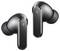 Schwarze kabellose Ohrhörer mit schlankem Design, mit modernem Metallicfinish und ergonomischer Form für einen komfortablen Sitz.