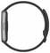 „Seitenansicht einer schwarzen Smartwatch mit elegantem Armband, die ihr minimalistisches Design und die seitliche Taste für die Funktionalität zeigt."