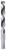 Ein Metallbohrer mit Spiraldesign, mit glänzender Oberfläche, wird zum Bohren präziser Löcher in verschiedenen Materialien verwendet.