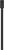 Ein schwarzer, minimalistischer Stift mit langem Körper und einfacher, runder Kappe.