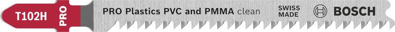 Bosch Accessories 2608667051 Bosch Accessories 2608667051 PRO Plastics PVC clean T102H Stichsägeblatt, 100 mm, 5-teilig ...