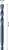 Ein blauer, langer Bohrer mit Spiraldesign, 105 mm lang und 8,5 mm Durchmesser.