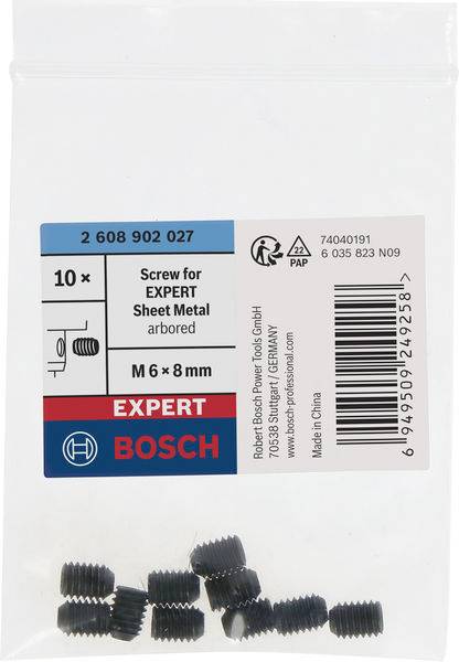 Bosch Accessories 2608902027 2608902027 Lochsägen-Schraube 6 mm 10 St.