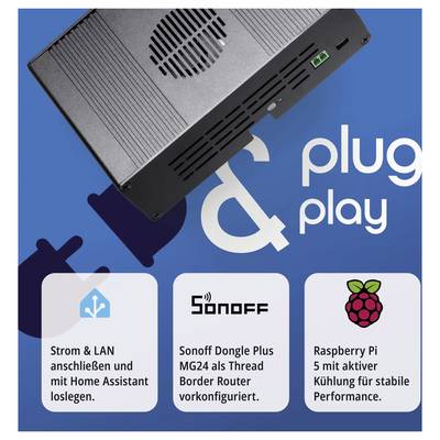 Smattex Raspberry Pi® 4 B 16 GB inkl. Gehäuse, inkl. Netzteil, inkl. Kühlkörper, inkl. Noobs OS-12
