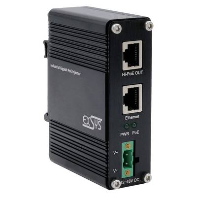 EXSYS EX-60310 PoE+ Gigabit Injektor 60W-0