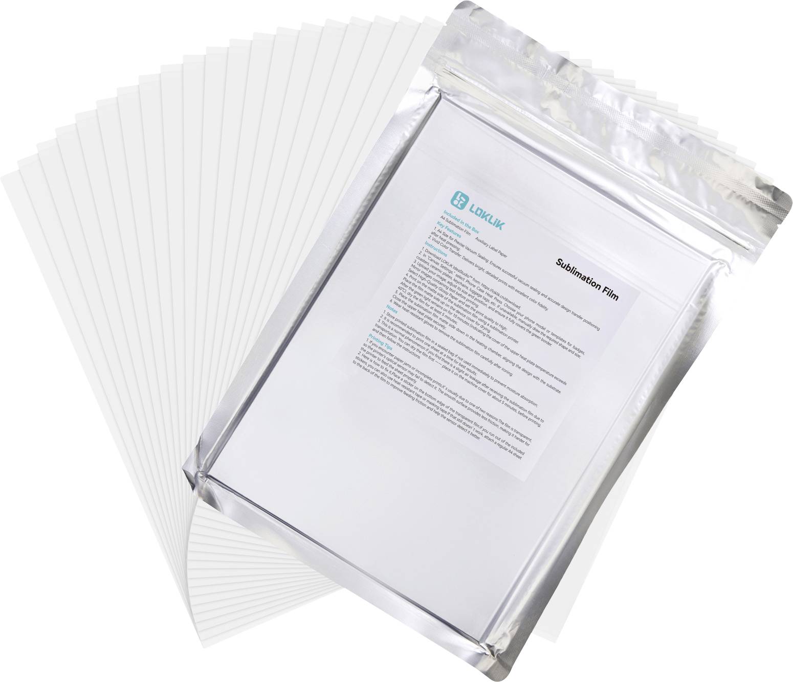 Loklik Sublimationsfolienpaket Sublimationsfolien DY-FLM-0011-2USL