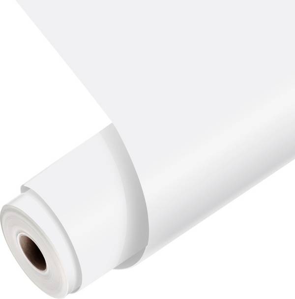 Loklik Mattes permanent klebendes Vinyl 33 x 305 cm Folie  Weiß