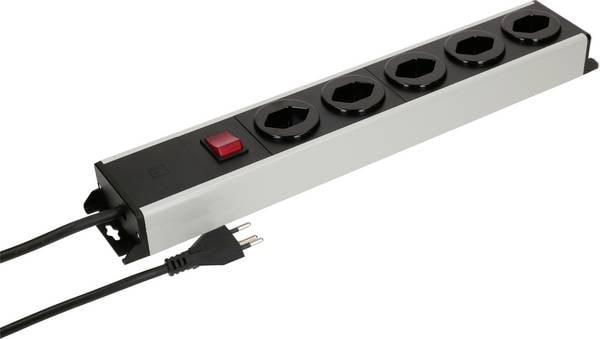Max Hauri 176770 Steckdosenleiste  Grau, Schwarz CH-Stecker 1 St.