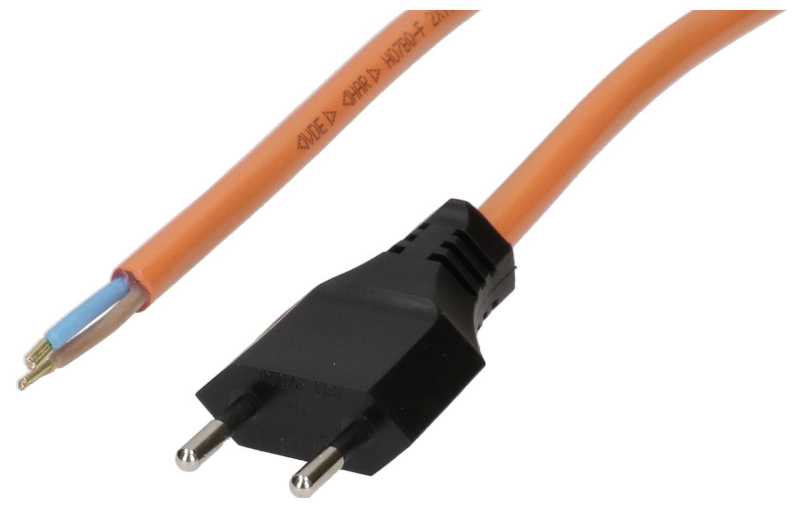 Max Hauri 176660 Strom Netzkabel Orange 3 m UV-Beständig, Ölbeständig, Halogenfrei-1