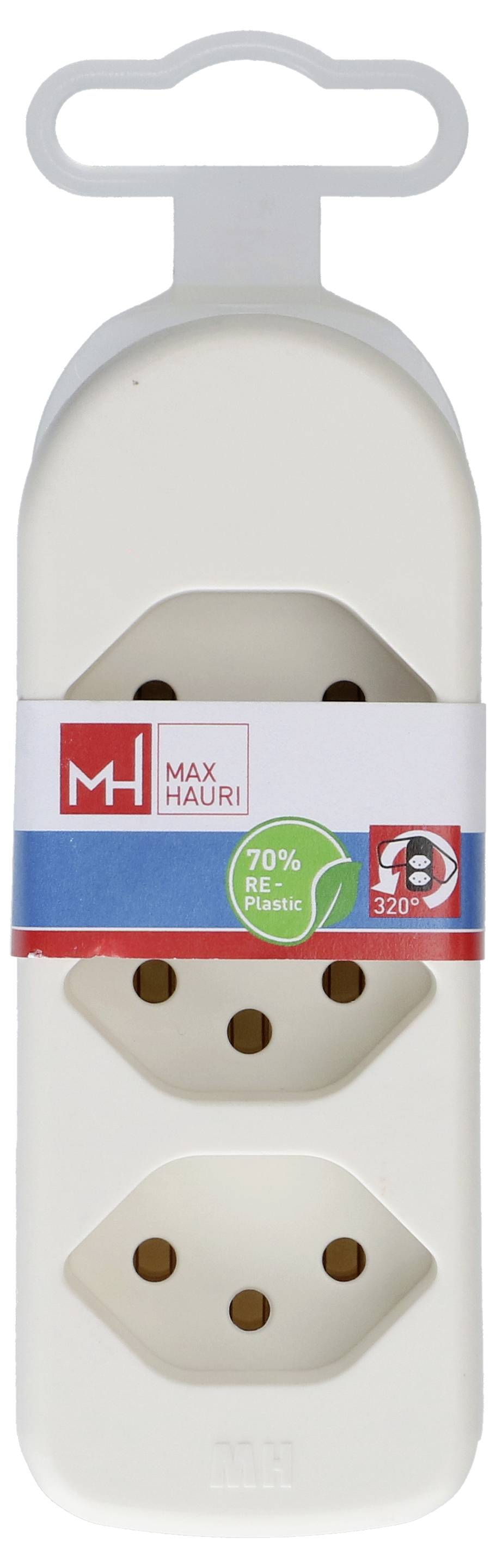 Max Hauri 176509 Steckdosen-Verteiler Weiß-4