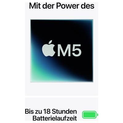 Mit der Power des M5: Bis zu 18 Stunden Batterielaufzeit.