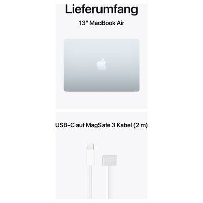 'Lieferumfang: 13" MacBook Air, USB-C auf MagSafe 3 Kabel (2 m).'
