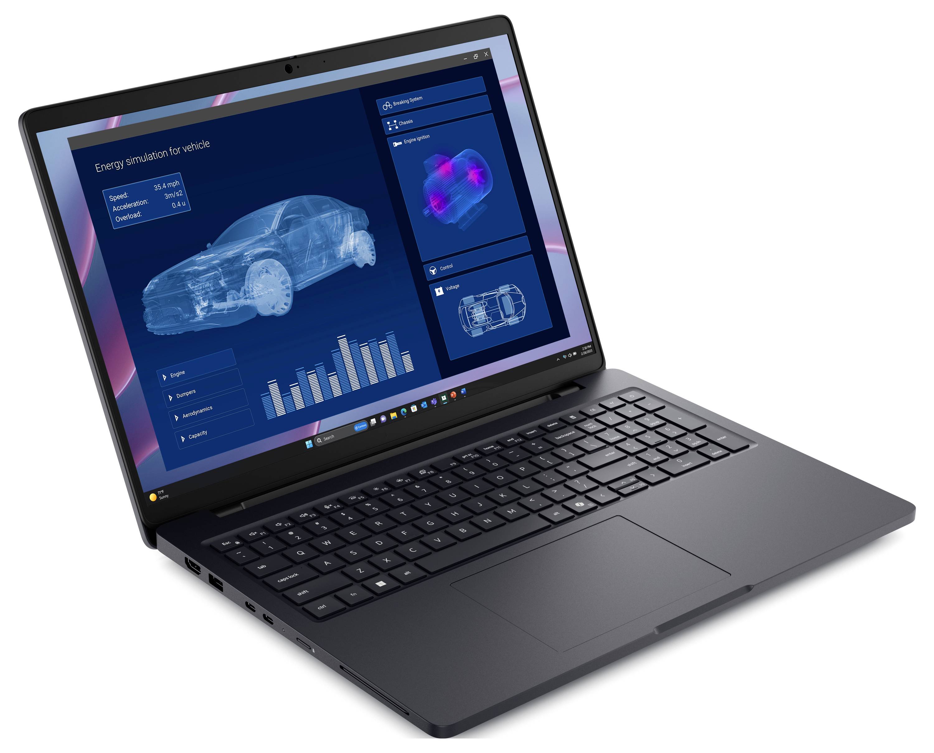 Dell Notebook Pro Max 16 MC16255 40.6 cm (16 Zoll) Full-HD+ AMD Ryzen AI 7 PRO 350 32 GB RAM 512 GB SSD Deutsch, QWERTZ -1