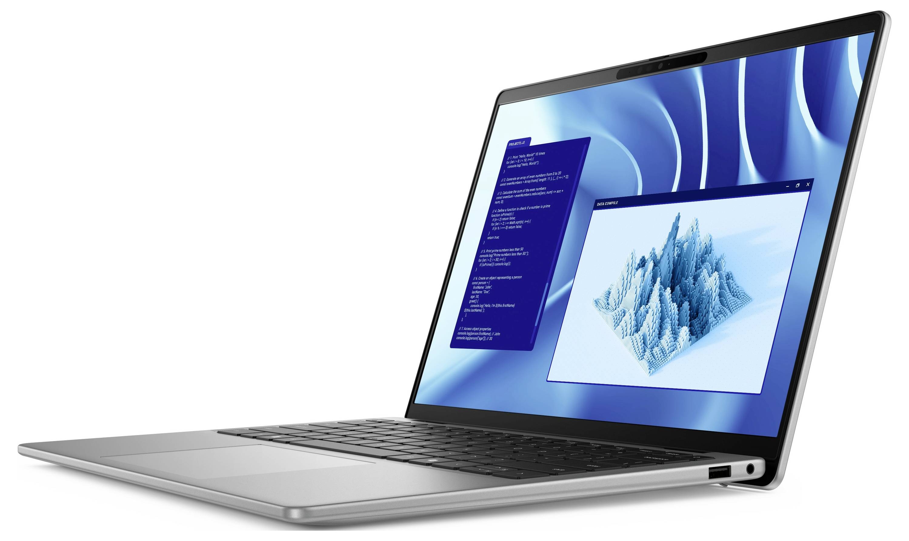 Dell Notebook Latitude 7455 35.6 cm (14 Zoll) QHD+ X1P-64-100 16 GB RAM 512 GB SSD Deutsch, QWERTZ Qualcomm Qualcomm Adr-2